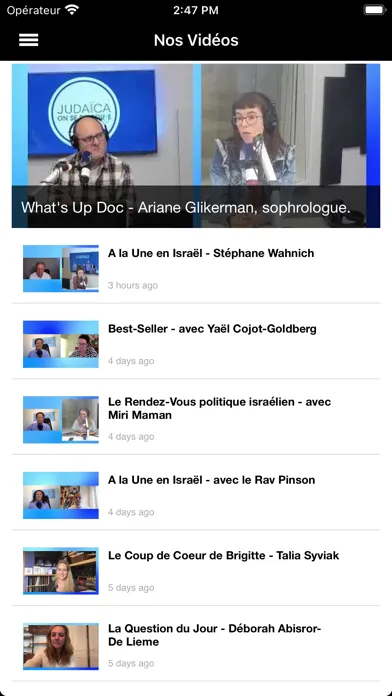 Capturas de pantalla de Radio Judaïca